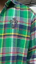 Ralf Green Flannel boxy Shirt - cross patch