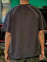 OYAK Puff print oversized tshirt - BLACK