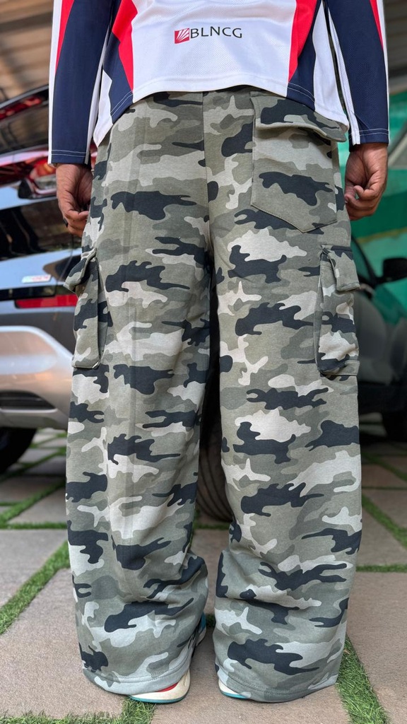 BAGGY  Green Trackpants 2 pocket