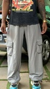 Baggy Parachute Cargo Trackpants GREY