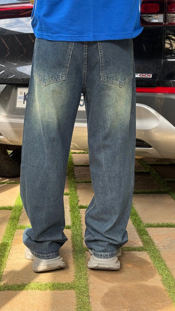 Special Whisker dark blue jeans