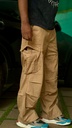 Cotton cargo pocket pants Light Brown