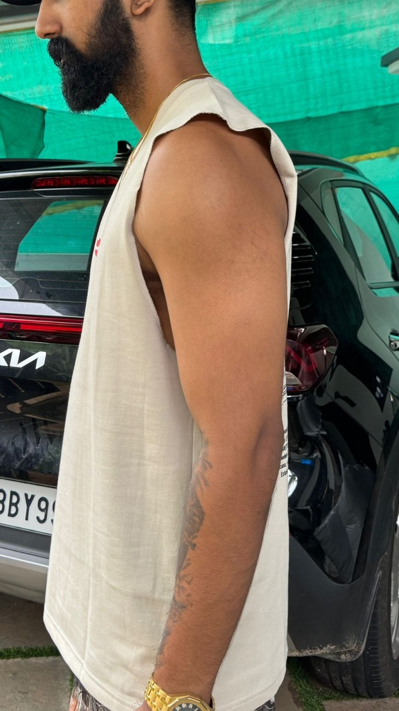 Hot Wheels Sleeveless Cream