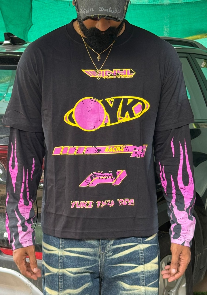 Doctor sleeve pink print