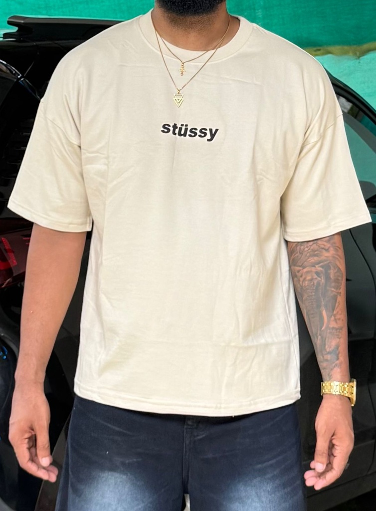 Stussy print dropshoulder Tshirt High GSM