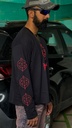 RED Round Balen  fullsleeve boxy tshirt