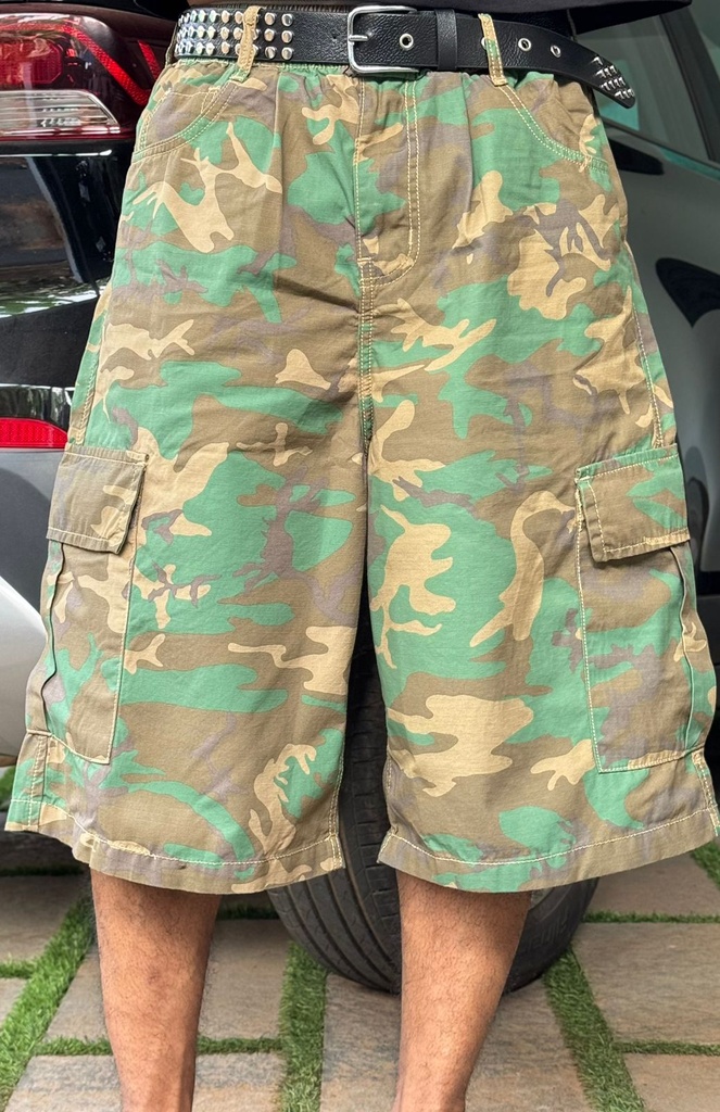 Camo Green Rip Stop shorts