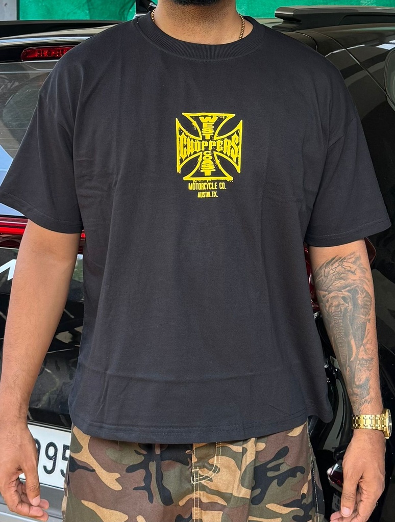 OYAK Choppers Yellow print Tshirt - Boxy fit (copy)