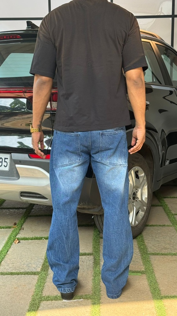 SemiBootcut Dark blue jeans