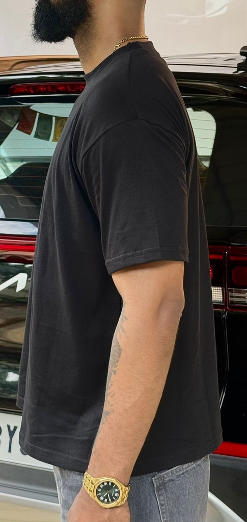 Plain Black - Boxy fit  tshirt