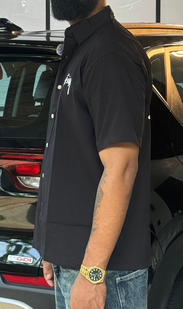 Stussy Embroidery black shirt