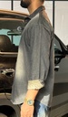 Raw feel Denim Shirt Brown Faded