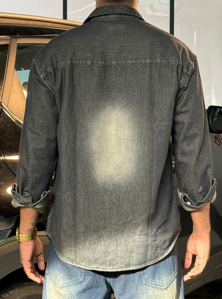 Raw feel Denim Shirt Brown Faded