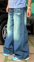 12inch Green faded baggy wide leg