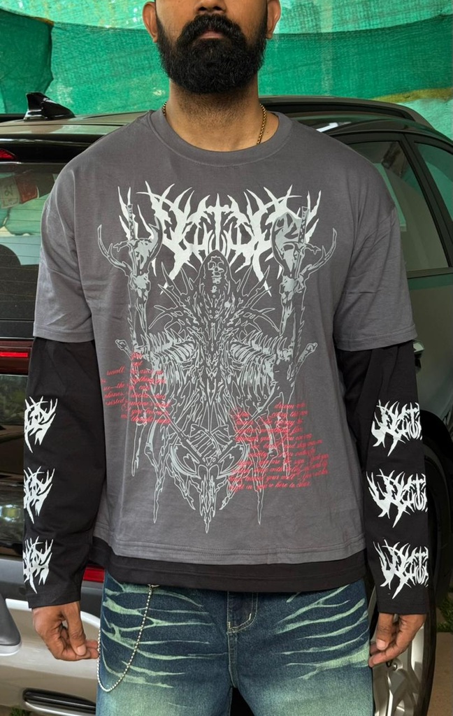 Skull black doctor sleeve cybergilism print