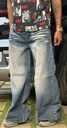 Super Baggy  blue faded Jeans