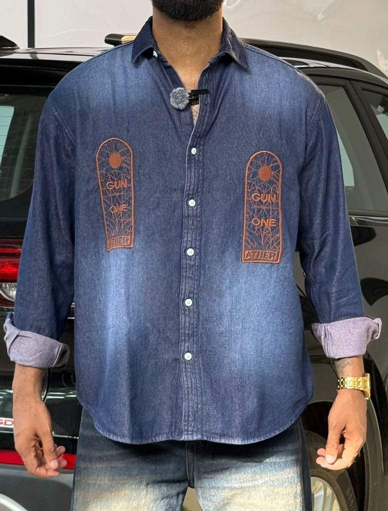 Denim shirt Dark blue