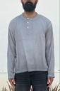 grey Line Textured Henley