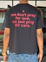 Front and back print black halfsleeve tshirt