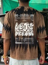 Five sleeve Tie die Tshirt backprint