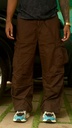 Cotton cargo pocket pants Dark Brown