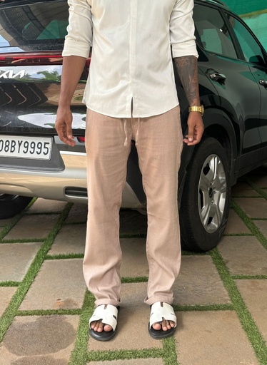 Brown Linen Type Pant