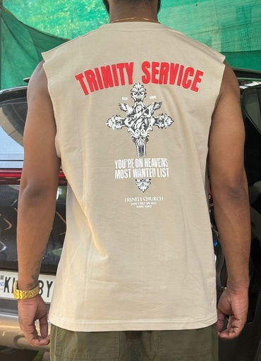 3 trinity Sleeveless Cream