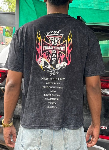 OYAKs  Road Race Boxyfit cropped tshirt