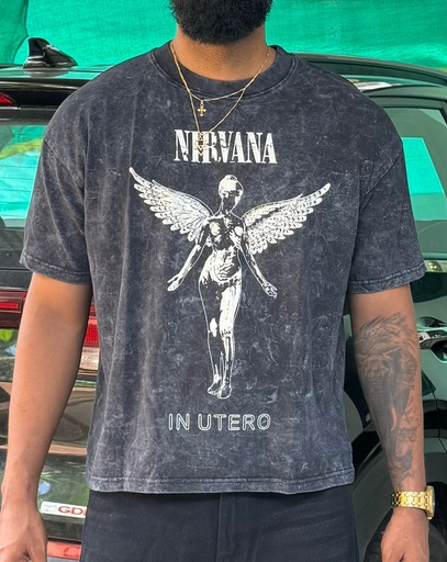 Nirvana OYAK Vintage Boxyfit cropped tshirt
