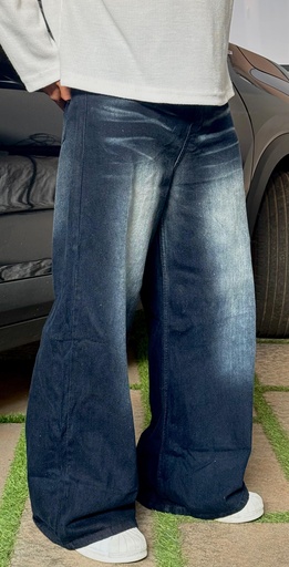 Super Baggy  Black faded Jeans