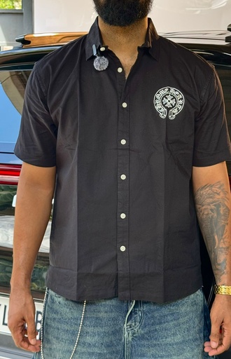 Chrome Embroidery black shirt